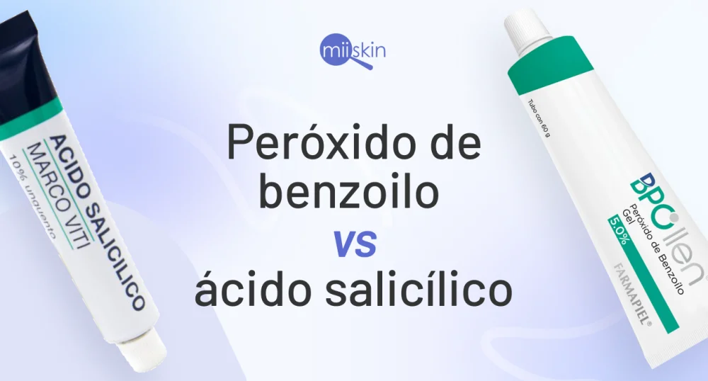 Diferencia entre el peróxido de benzoilo y el ácido salicílico