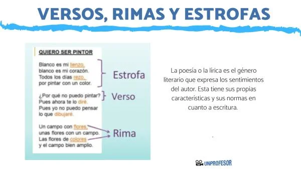 Diferencia entre estrofa y verso
