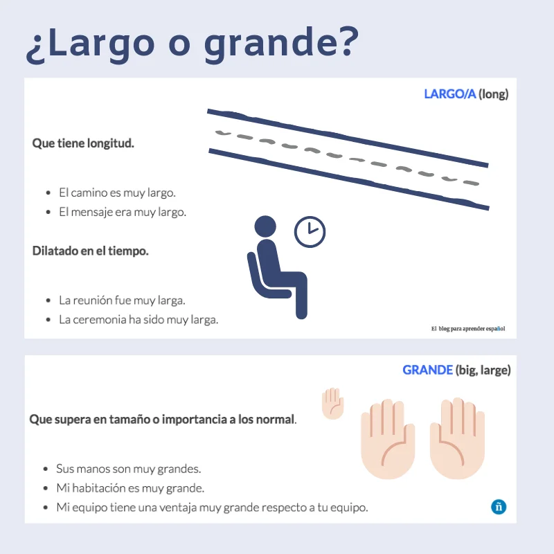 Diferencia entre grande y grande