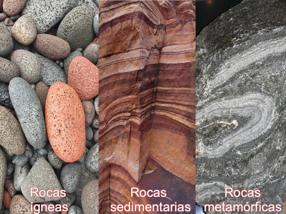 Diferencia entre rocas ígneas sedimentarias y metamórficas