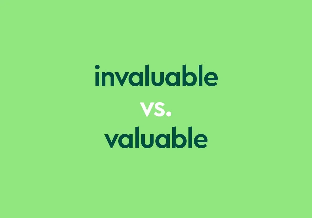 Diferencia entre valioso e invaluable