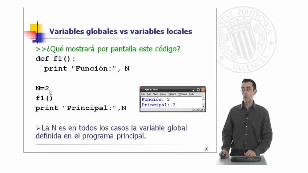 Diferencia entre variable local y global