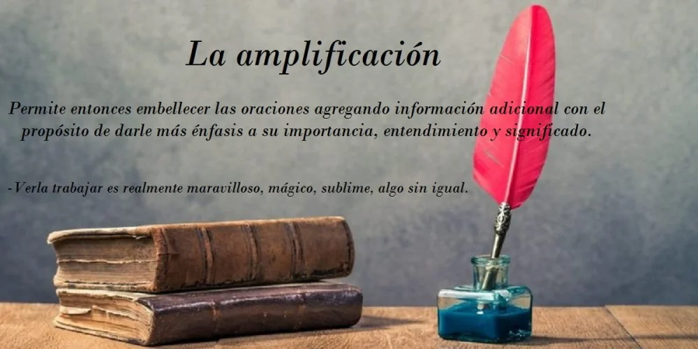 ¿Qué es la amplificación en la literatura?