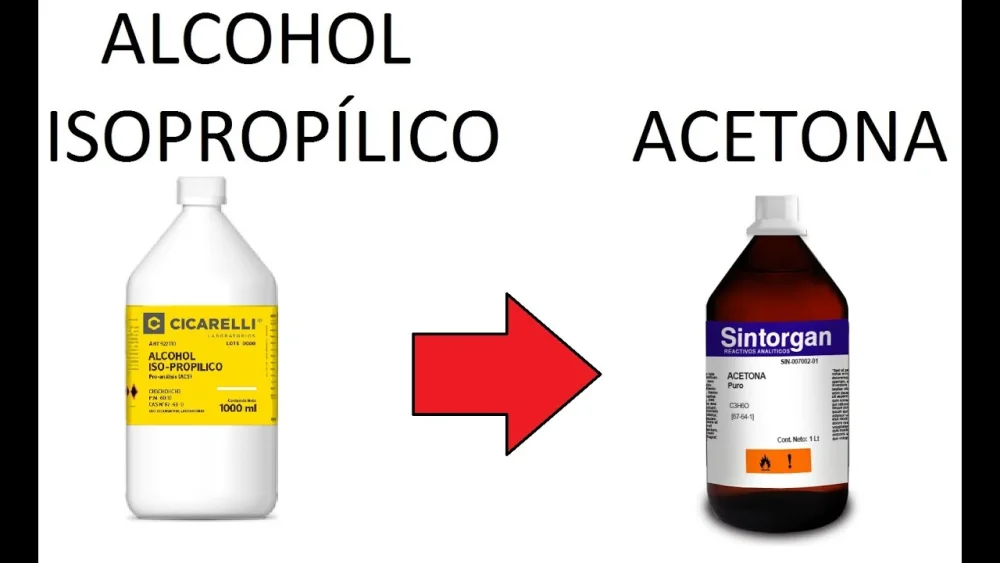 Diferencia entre acetona y alcohol mineral Ciencia