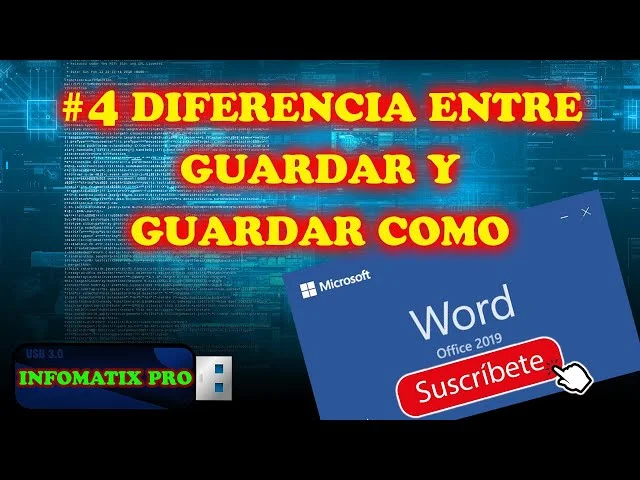 Diferencia entre Guardar y Guardar como