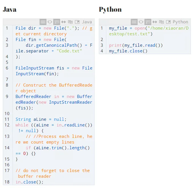 Diferencia entre Java y Python