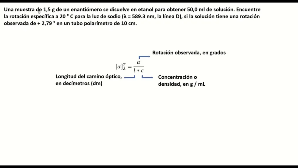 Diferencia entre rotación óptica y rotación específica