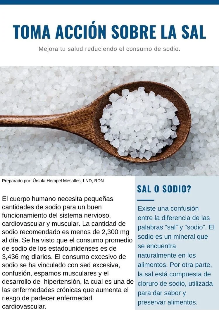Diferencia entre sal y sodio