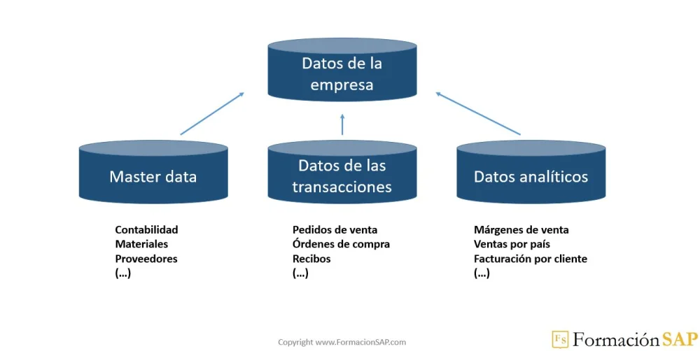 Diferencia entre datos maestros y datos de transacciones