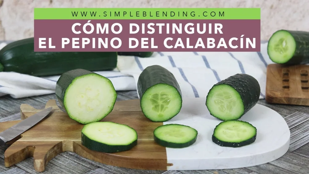 Diferencia entre el calabacín y el pepino