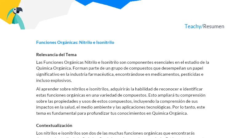 Diferencia entre nitrilo e isonitrilo