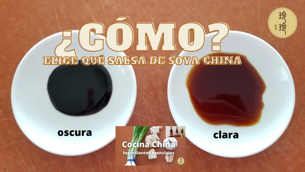 Diferencia entre salsa de soja clara y oscura