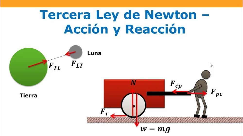 ¿Qué es la tercera ley del movimiento de Newton?