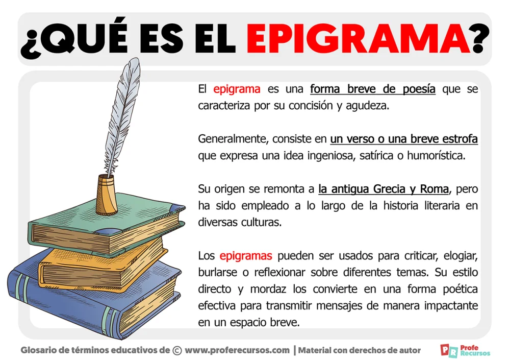 ¿Qué es un epigrama?