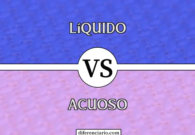 Diferencia entre acuoso y líquido Ciencia