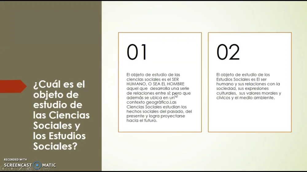 Diferencia entre ciencias sociales y estudios sociales