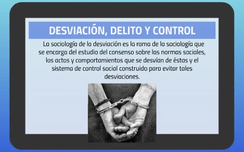 Diferencia entre delito y desviación