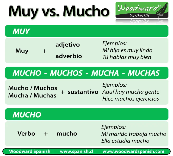 Diferencia entre demasiado y muy