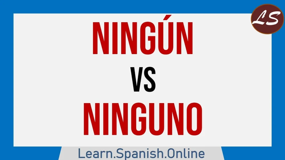 Diferencia entre no y ninguno