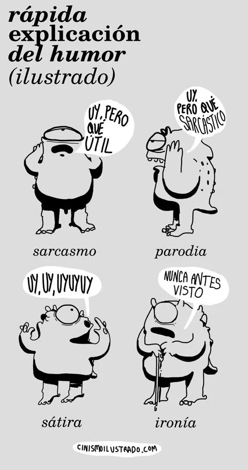 Diferencia entre sátira e ironía