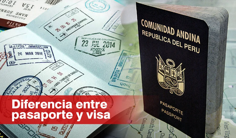 Diferencia entre visa y pasaporte