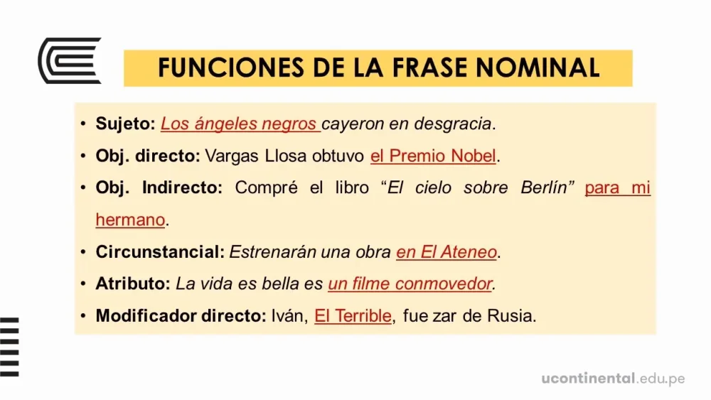 ¿Qué es una frase nominal?
