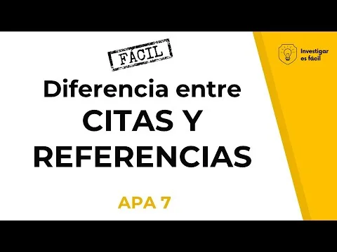 Diferencia entre cita y referencia