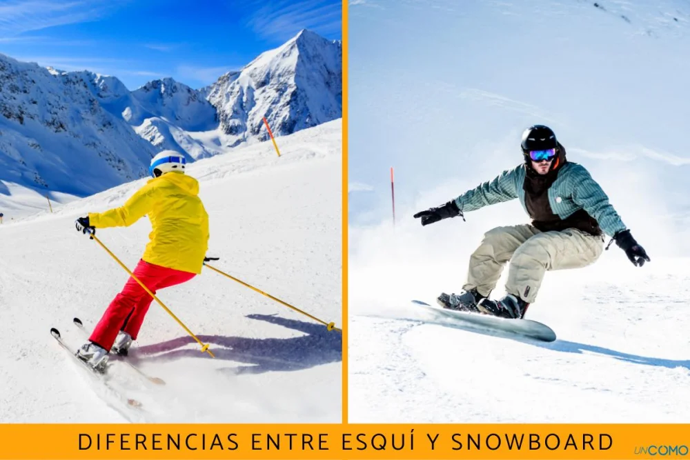 Diferencia entre el snowboard y el esquí