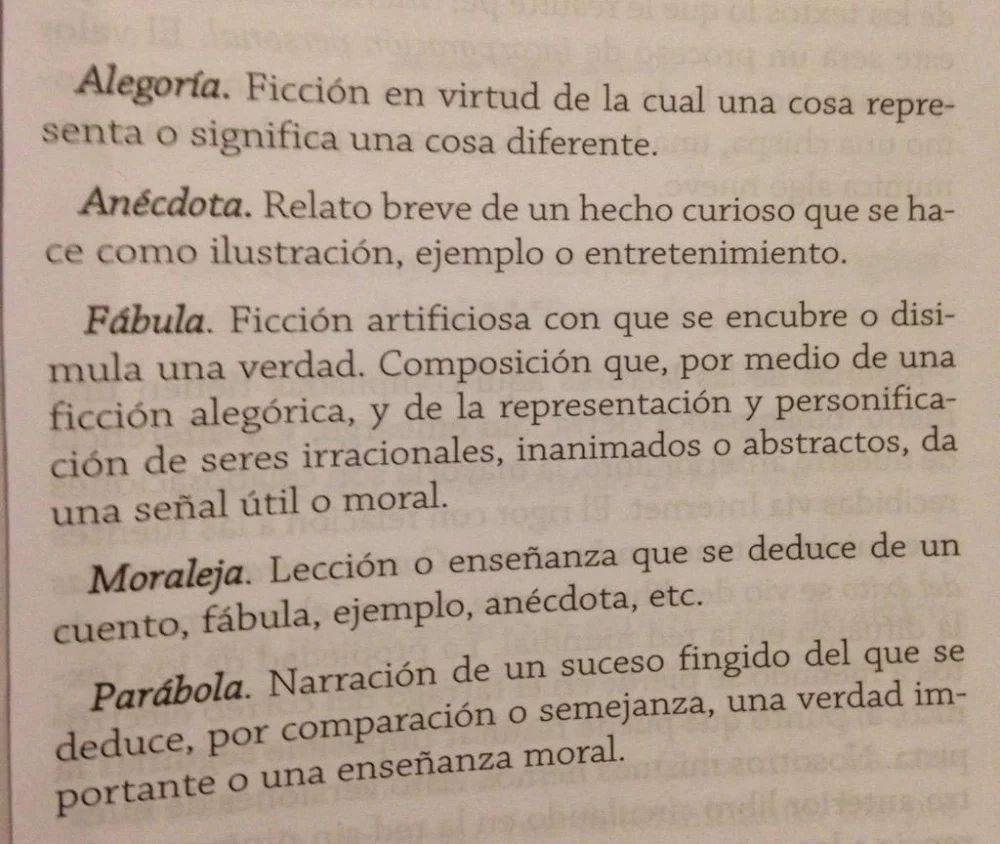 Diferencia entre fábula y parábola