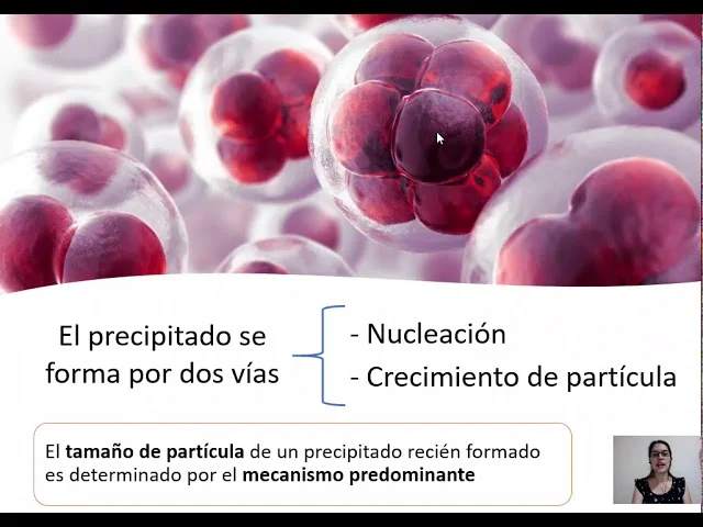 Diferencia entre nucleación y crecimiento de partículas