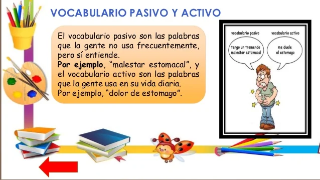 Diferencia entre vocabulario activo y pasivo