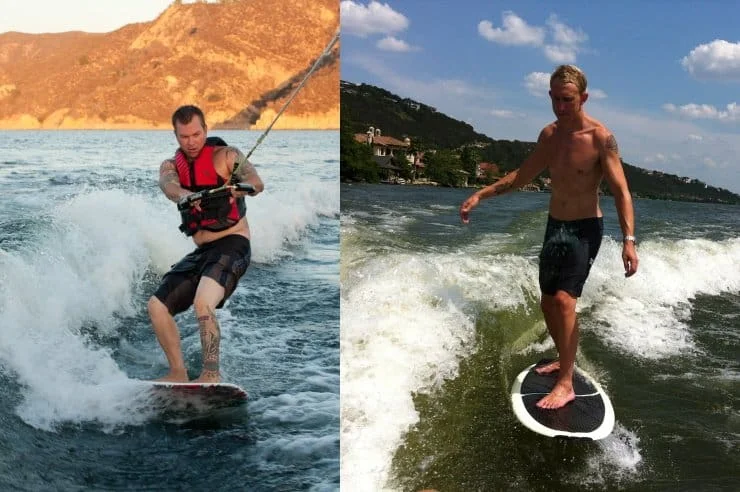 Diferencia entre wake surf y wakeboard