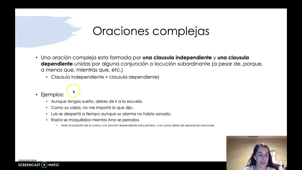 ¿Qué es una oración compuesta-compleja?