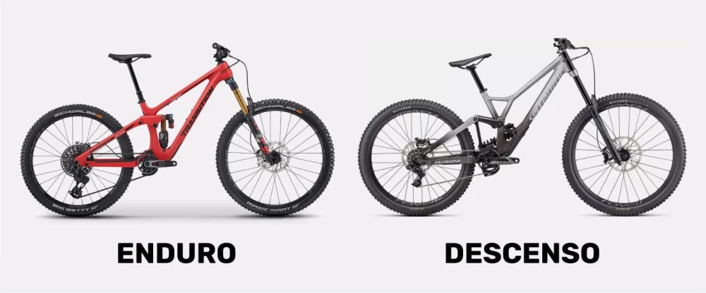 Diferencia entre descenso y enduro