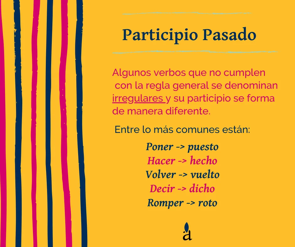 Diferencia entre el tiempo pasado y el participio pasado