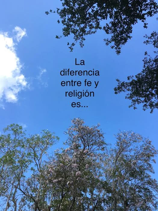 Diferencia entre fe y religión