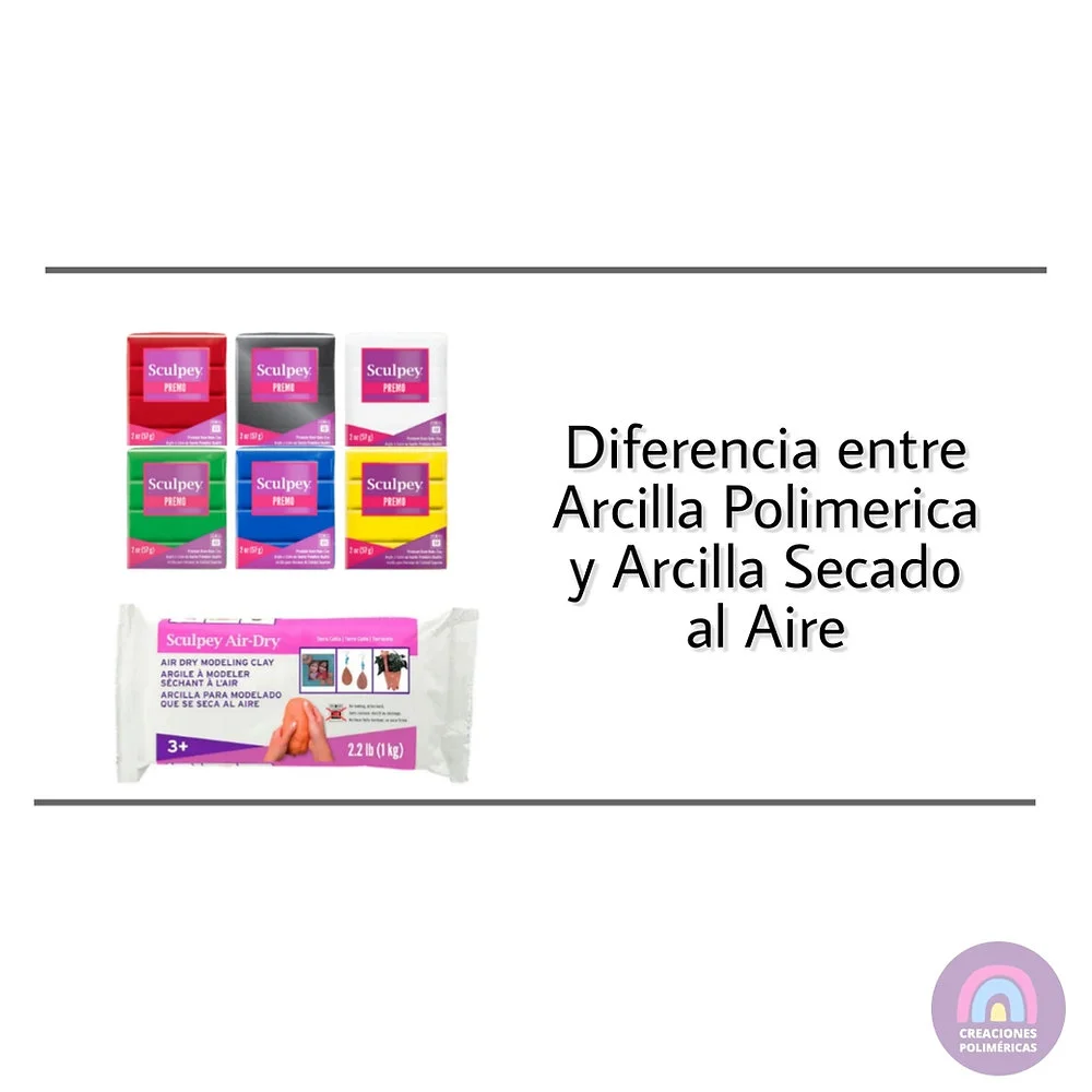 Diferencia entre la arcilla polimérica y la arcilla de secado al aire