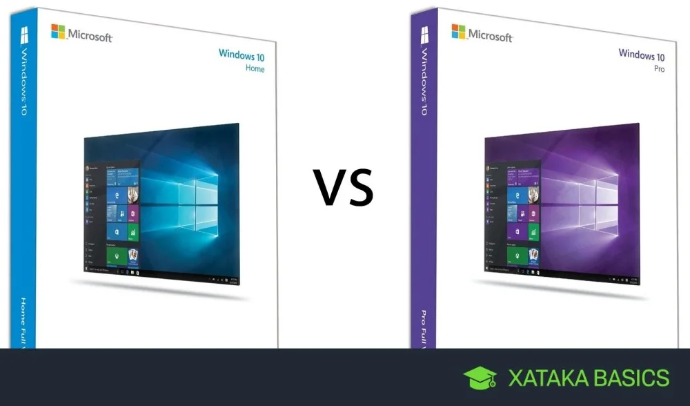 Diferencia entre Windows 10 Home y Pro