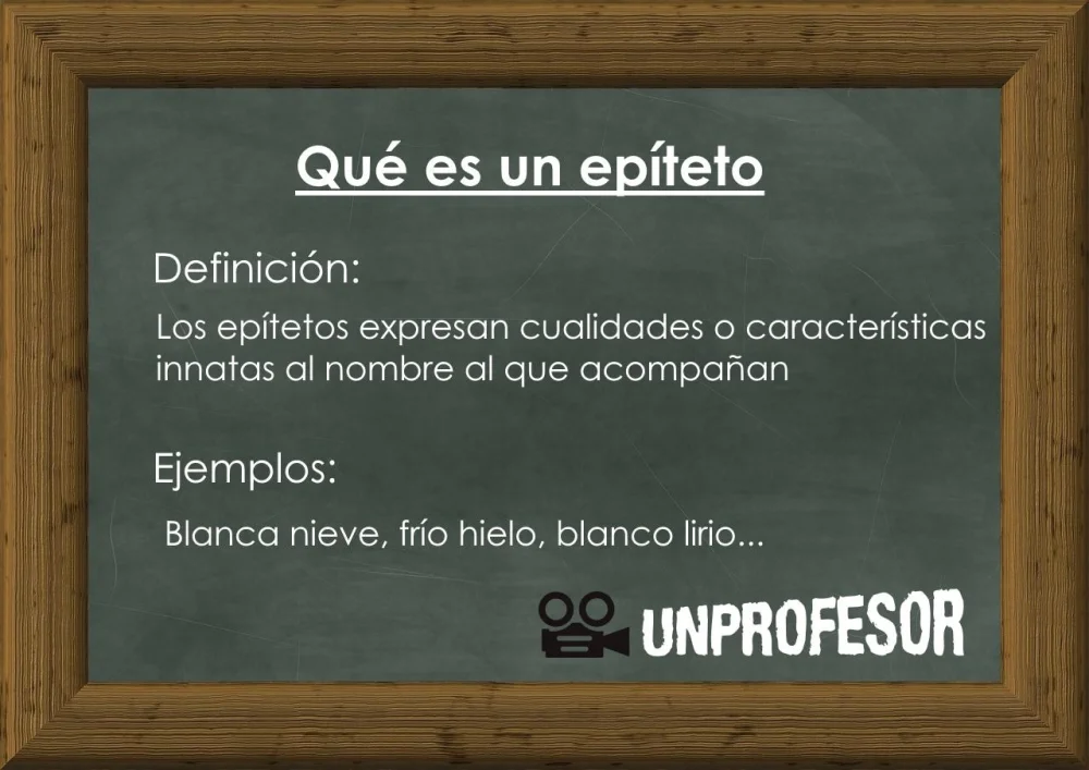 ¿Qué significa epíteto?