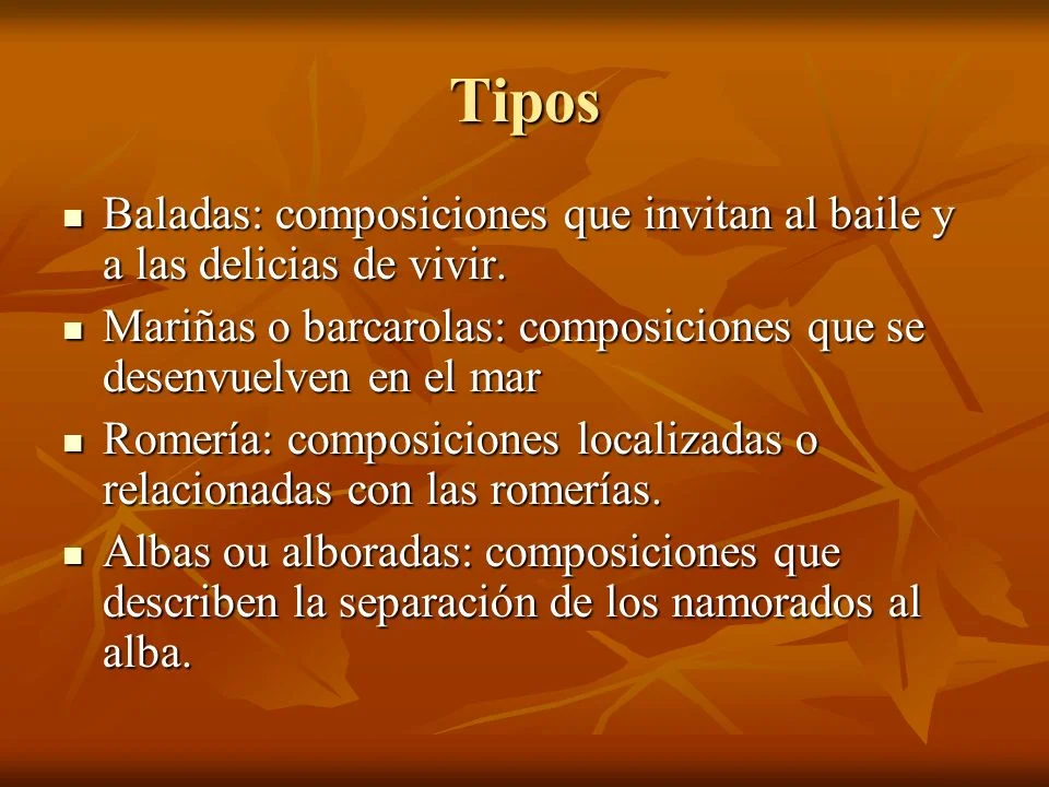 Diferencia entre balada y letra