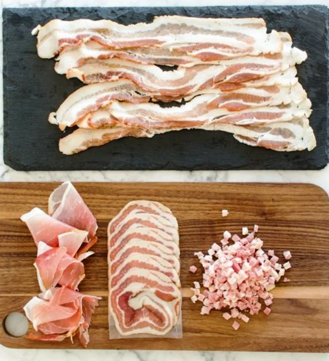 Diferencia entre el tocino y el jamón