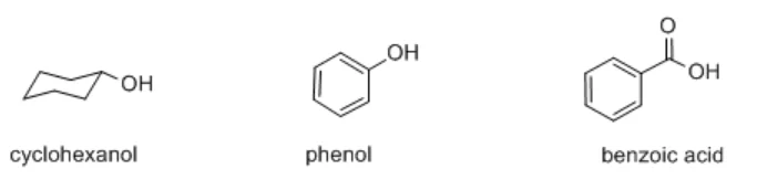 Diferencia entre fenol y ácido benzoico