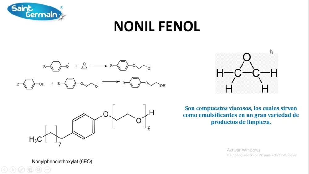 Diferencia entre fenol y nonilfenol