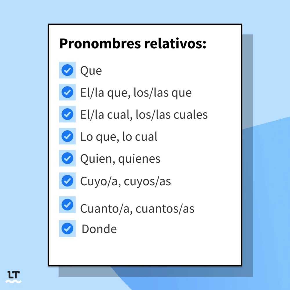 ¿Qué son los pronombres relativos?