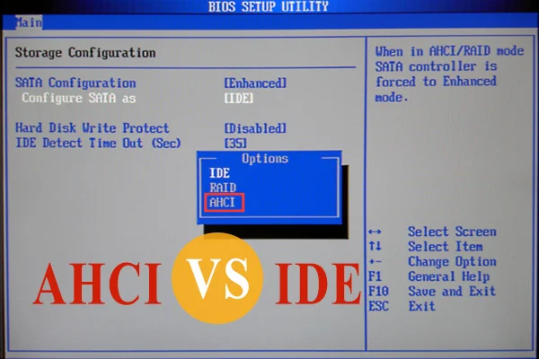 Diferencia entre AHCI e IDE Tecnología