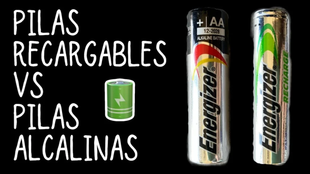 Diferencia entre baterías recargables y no recargables