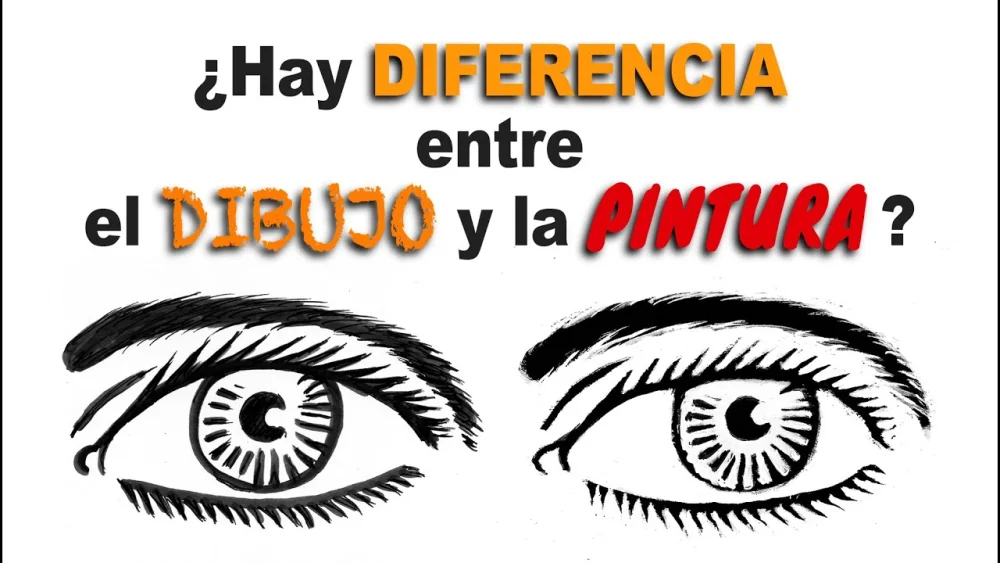 Diferencia entre dibujar y pintar