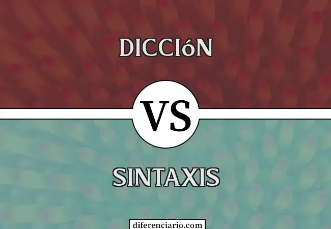 Diferencia entre dicción y sintaxis