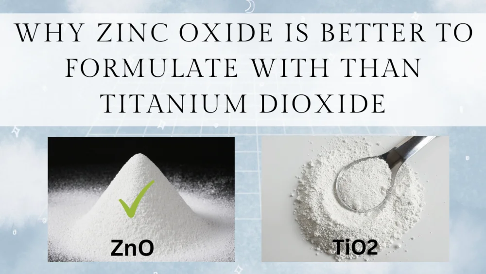 Diferencia entre el dióxido de titanio y el óxido de zinc