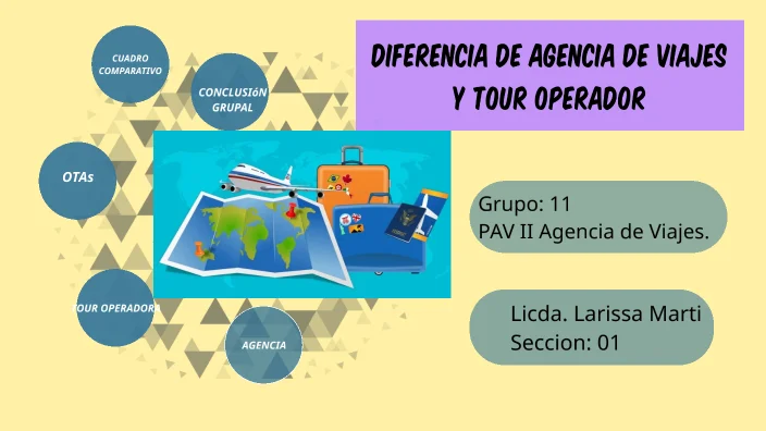 Diferencia entre operador turístico y agente de viajes